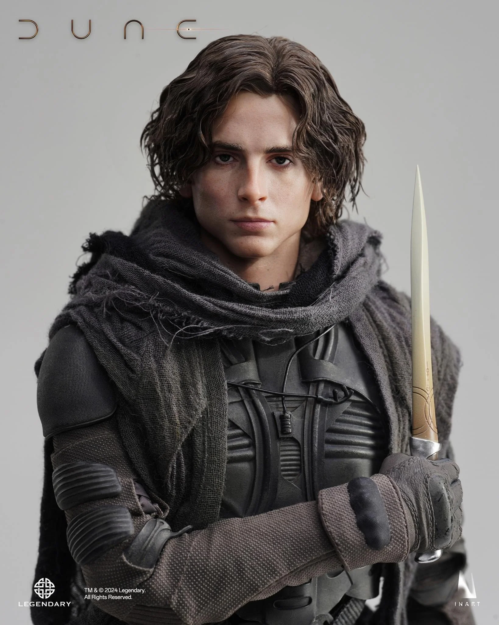 INART DUNE Paul Atreides Deluxe Edition 1/6 Collectible Figure (Rooted Hair) With Desert Mouse - Image 3