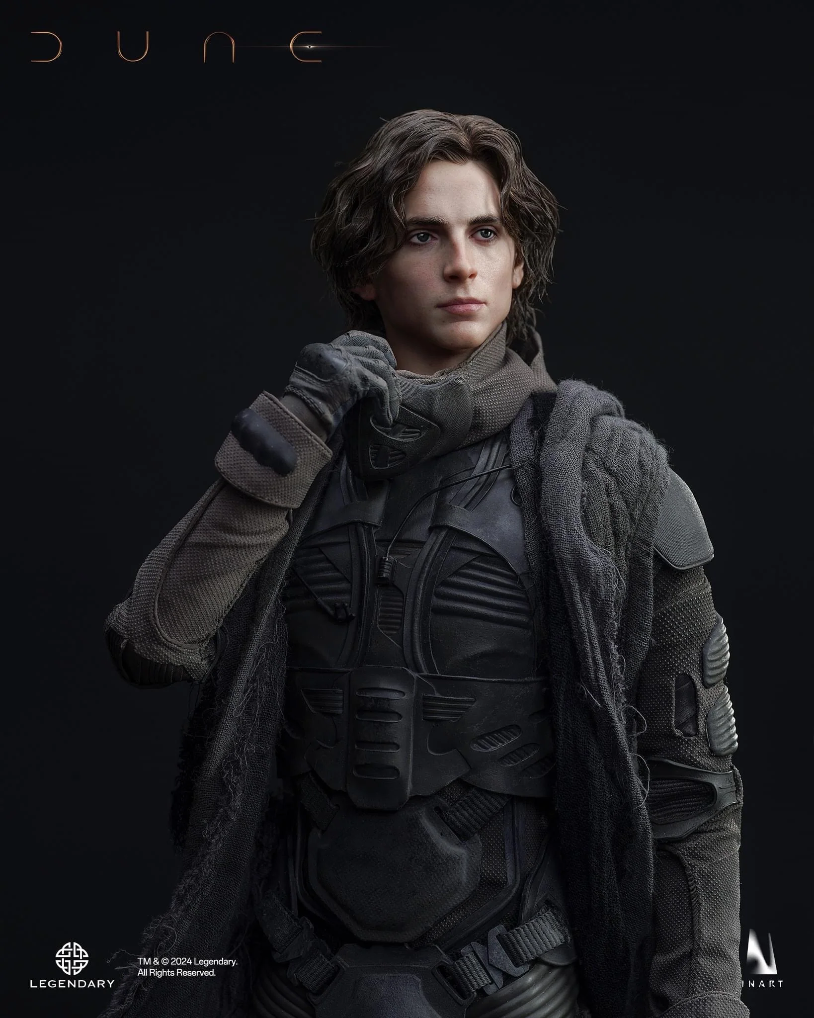 INART DUNE Paul Atreides Deluxe Edition 1/6 Collectible Figure (Rooted Hair) With Desert Mouse - Image 6